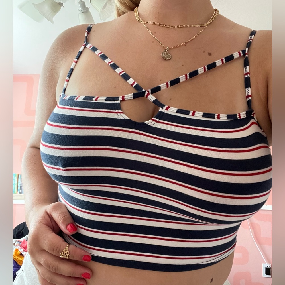 Red White & Blue Striped Tank - Picture 5 of 5